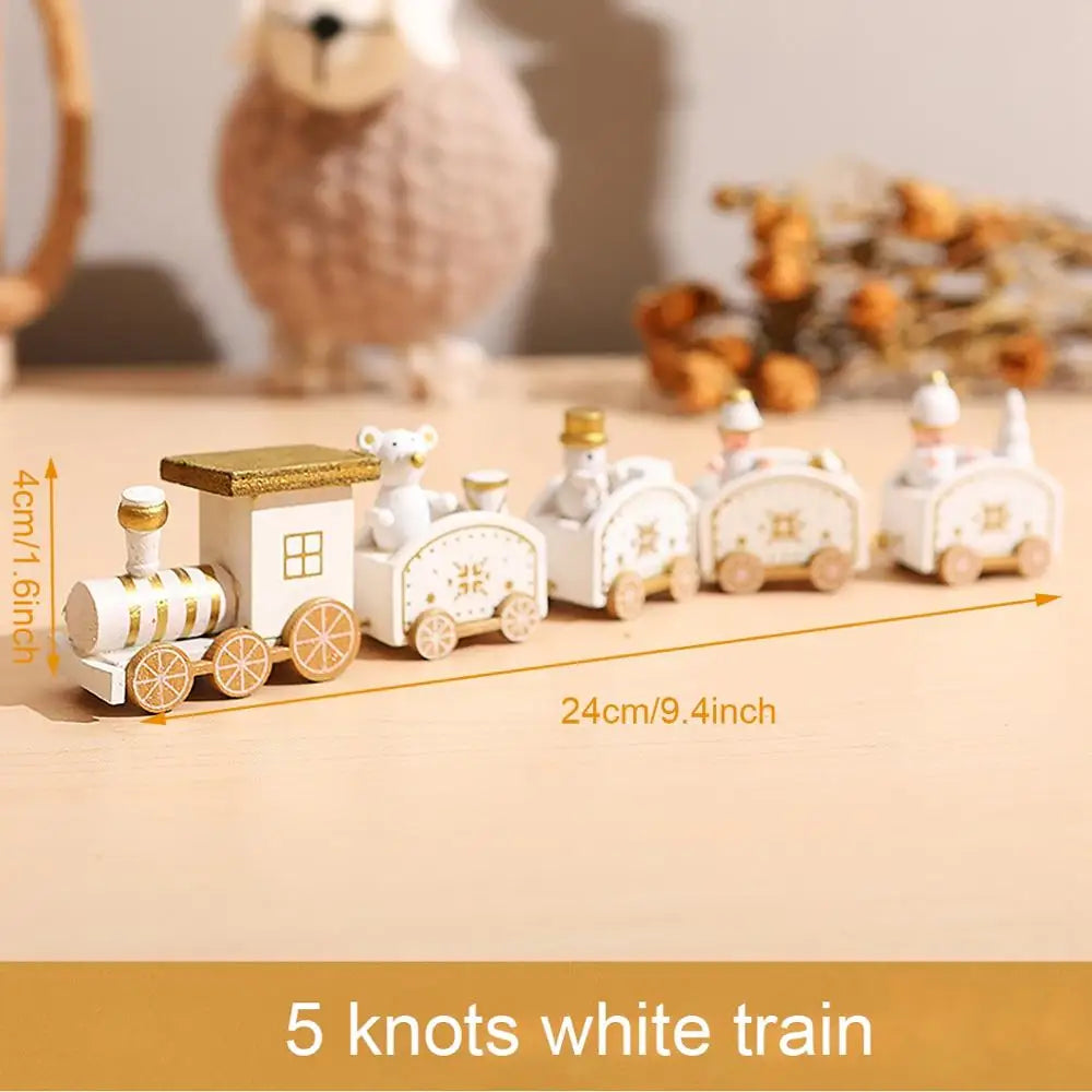 Little Train Wooden Christmas Decorations for Home 2024 Xmas Decor Christmas New Year 2024 Christmas Ornaments Christmas Noel