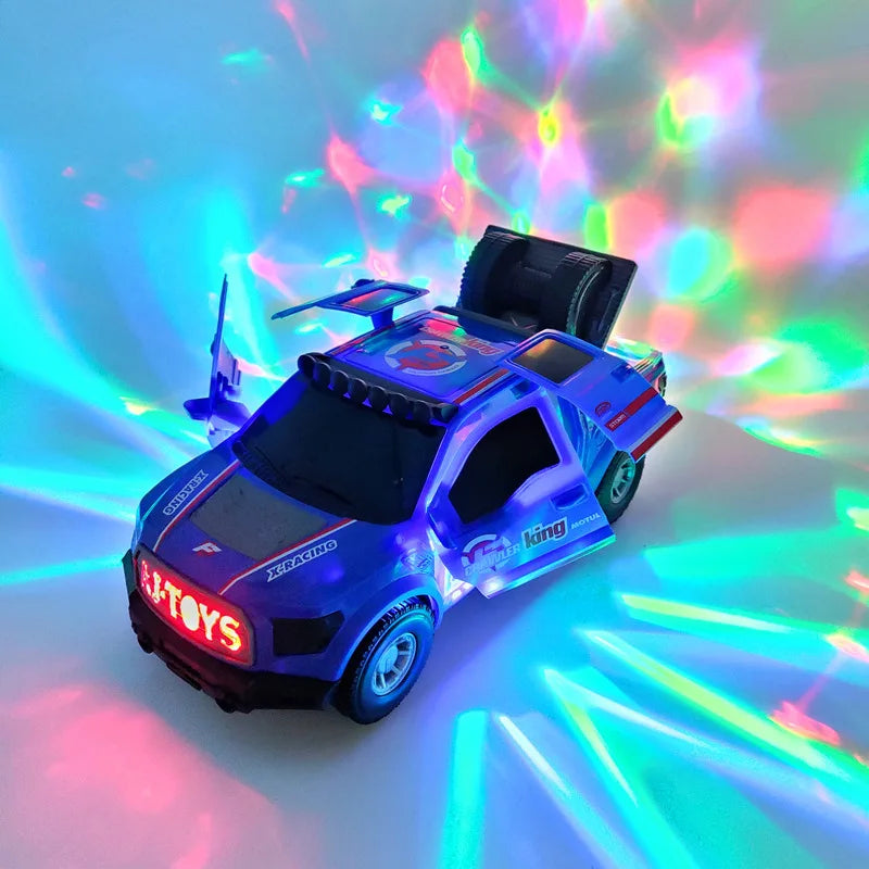 Electric Dancing Deformation Rotating Universal Police Car Toy Car Boy Toy Child Kid Girl Car Christmas Birthday Gift