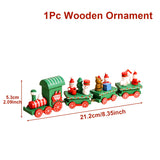 Little Train Wooden Christmas Decorations for Home 2024 Xmas Decor Christmas New Year 2024 Christmas Ornaments Christmas Noel