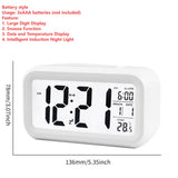 LED Digital Alarm Clock Table Alarm Clock Watch USB Electronic Snooze Desktop Clock Temperature Display Projection Lamp Function