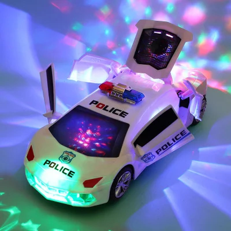 Electric Dancing Deformation Rotating Universal Police Car Toy Car Boy Toy Child Kid Girl Car Christmas Birthday Gift