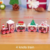 Little Train Wooden Christmas Decorations for Home 2024 Xmas Decor Christmas New Year 2024 Christmas Ornaments Christmas Noel