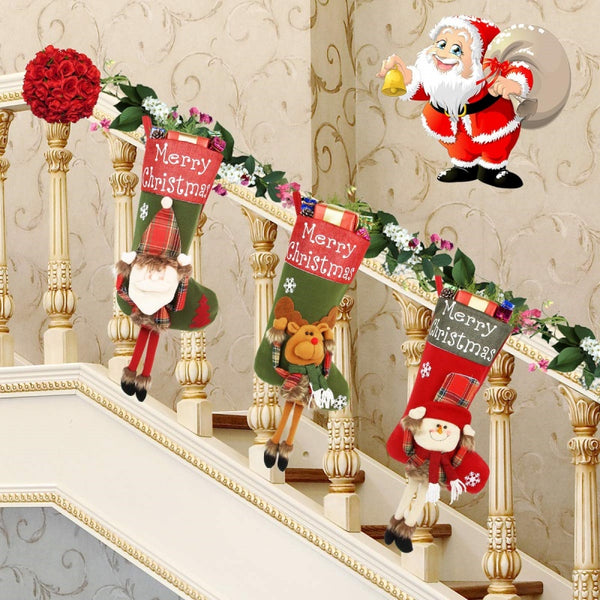 Christmas Plush Sock Set (Tree Pendant Decorations)