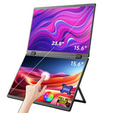 15.6 Inch Dual Touch Screen Portable Monitor 1080P FHD with 360° Flip External Screen for PC Laptop Mac Phone Xbox PS4/5 Switch