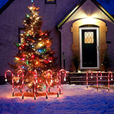 8Pcs Solar Christmas Candy Cane Light ( Outdoor Waterproof Christmas Light LED)