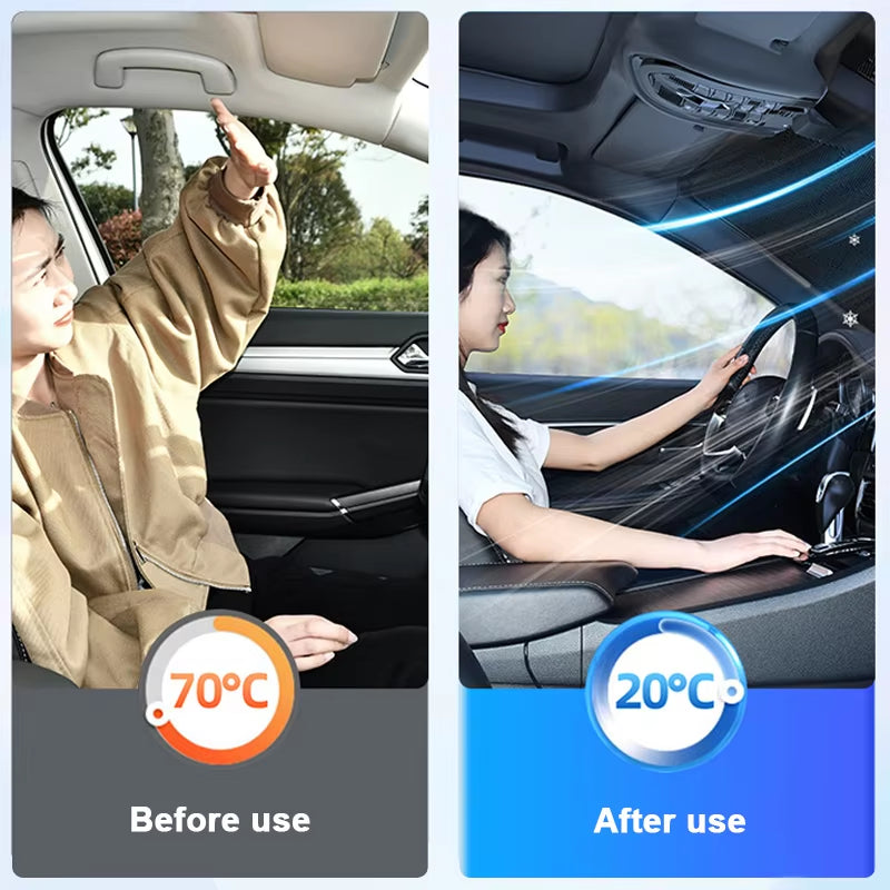 Magnetic Car Windshield (Anti-UV, Frost Protection, Snow Cover, Sunshade)