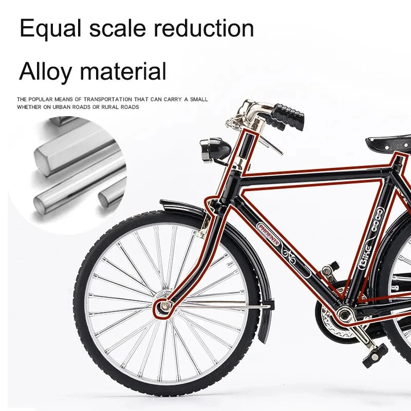 Mini Retro Alloy DIY Bicycle Diecast Model