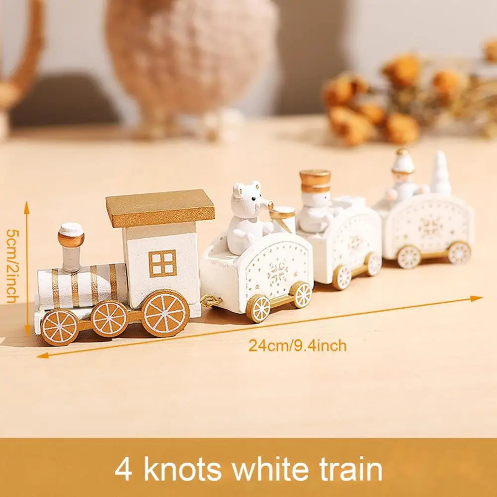 Little Train Wooden Christmas Decorations for Home 2024 Xmas Decor Christmas New Year 2024 Christmas Ornaments Christmas Noel