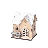 Christmas Decoration Christmas Decoration Light up Chalet LED Wooden Christmas Small House Christmas Tabletop Decoration