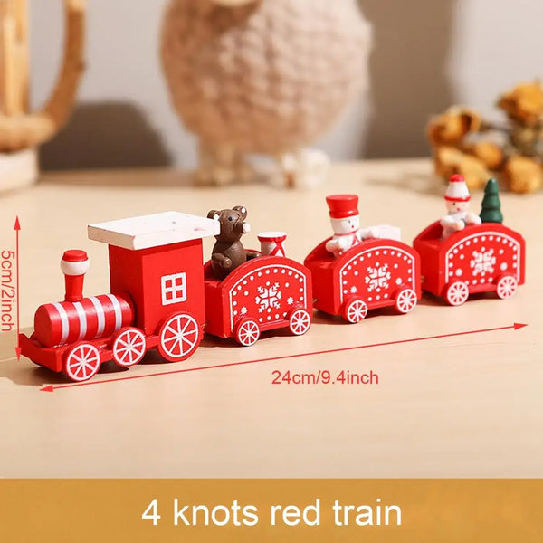 Little Train Wooden Christmas Decorations for Home 2024 Xmas Decor Christmas New Year 2024 Christmas Ornaments Christmas Noel