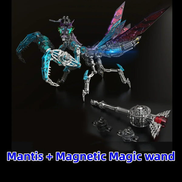 Mechanical Mantis Metal Model Kits DIY Punk Mantis Stainless Steel Insects Assembly 3D Puzzles Toy for Adults Kids - 1000+PCS