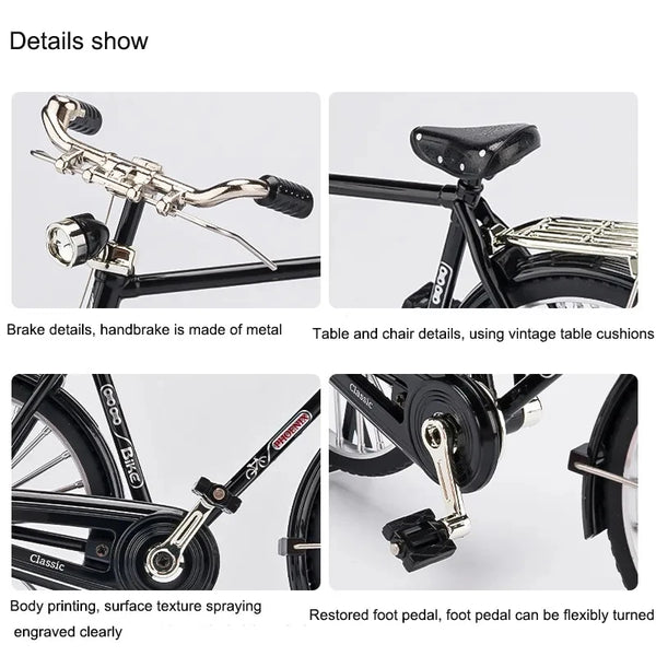 Mini Retro Alloy DIY Bicycle Diecast Model