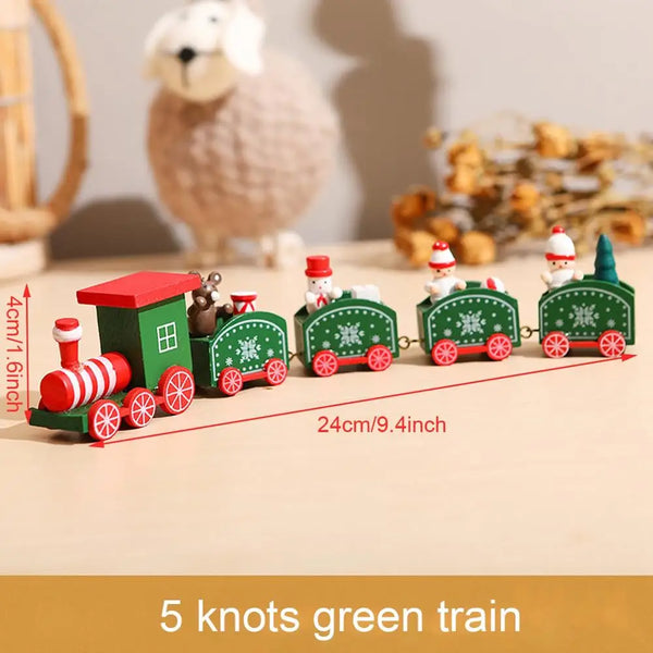 Little Train Wooden Christmas Decorations for Home 2024 Xmas Decor Christmas New Year 2024 Christmas Ornaments Christmas Noel