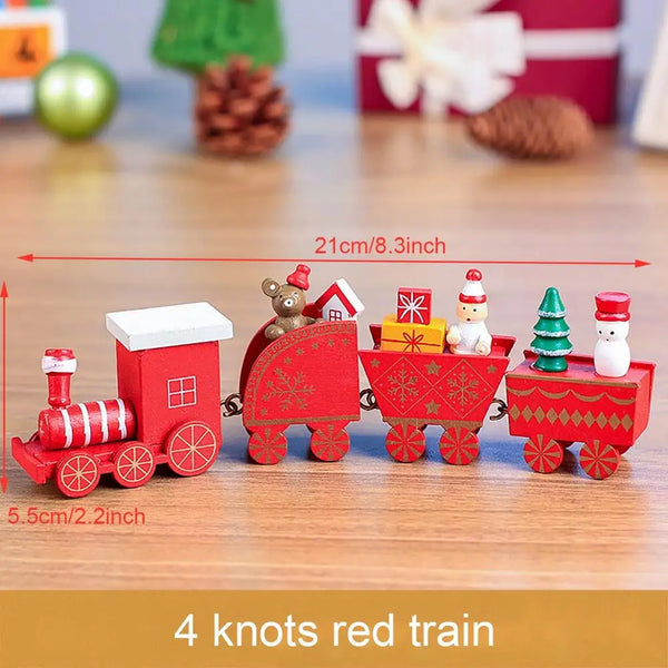 Little Train Wooden Christmas Decorations for Home 2024 Xmas Decor Christmas New Year 2024 Christmas Ornaments Christmas Noel