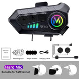  Motorcycle Helmet Waterproof Headset 