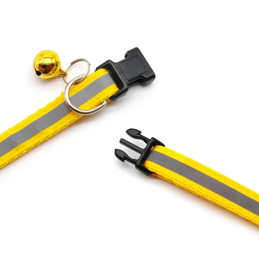 Reflective Adjustable Cats And Small Dogs Collars With Bells (2Pcs/Pack 12 )
