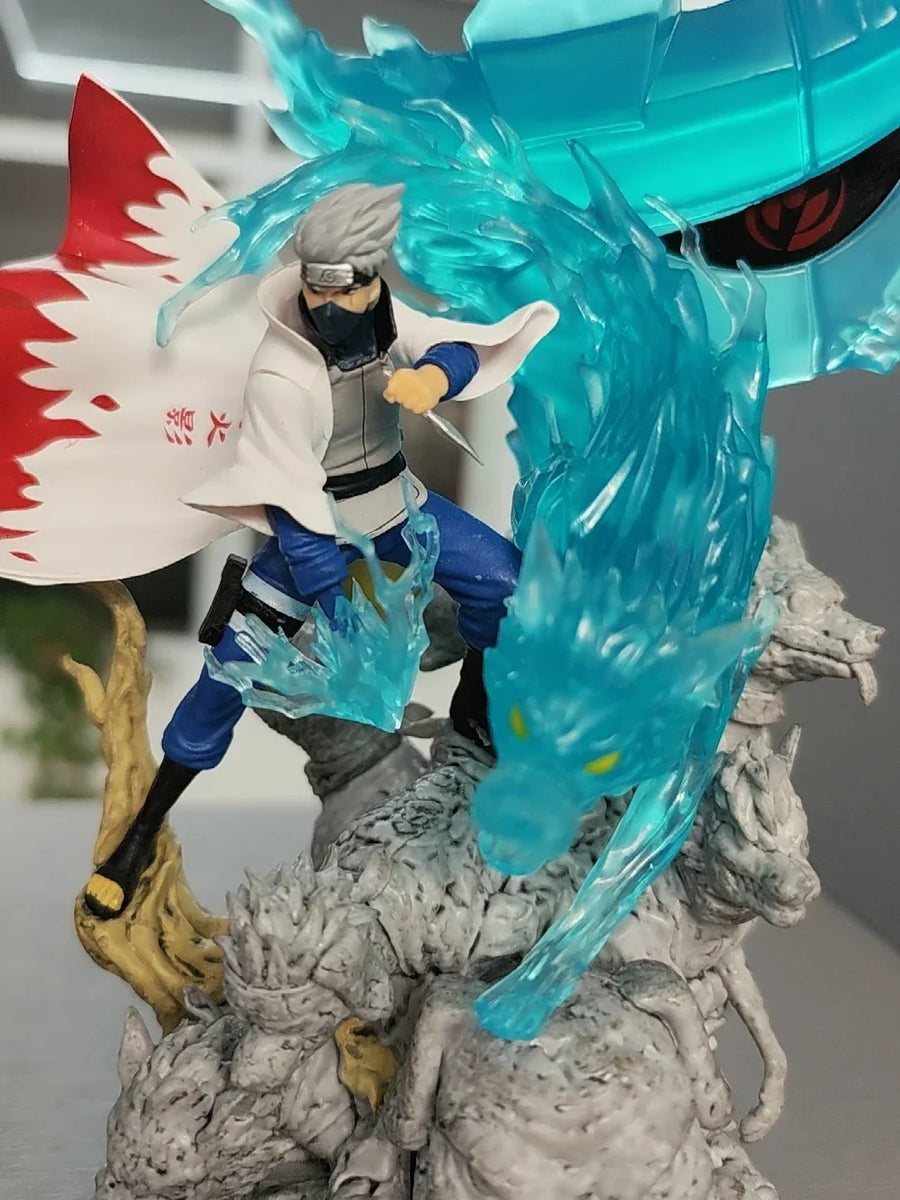 26Cm Naruto Anime Figure Hatake Kakashi Figures Pvc Gk Statue Figurine Model Doll Ornament Collection Room Decora Desk Toy