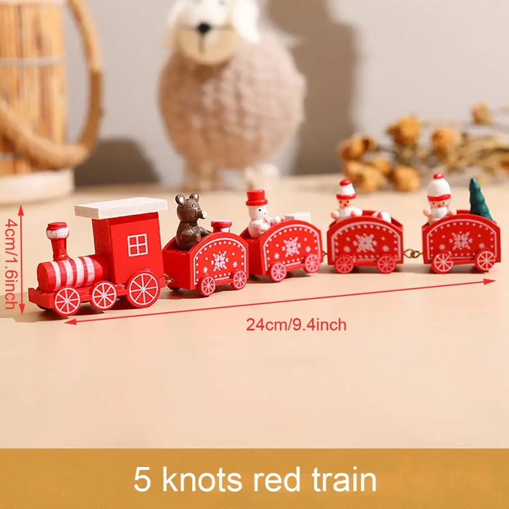 Little Train Wooden Christmas Decorations for Home 2024 Xmas Decor Christmas New Year 2024 Christmas Ornaments Christmas Noel