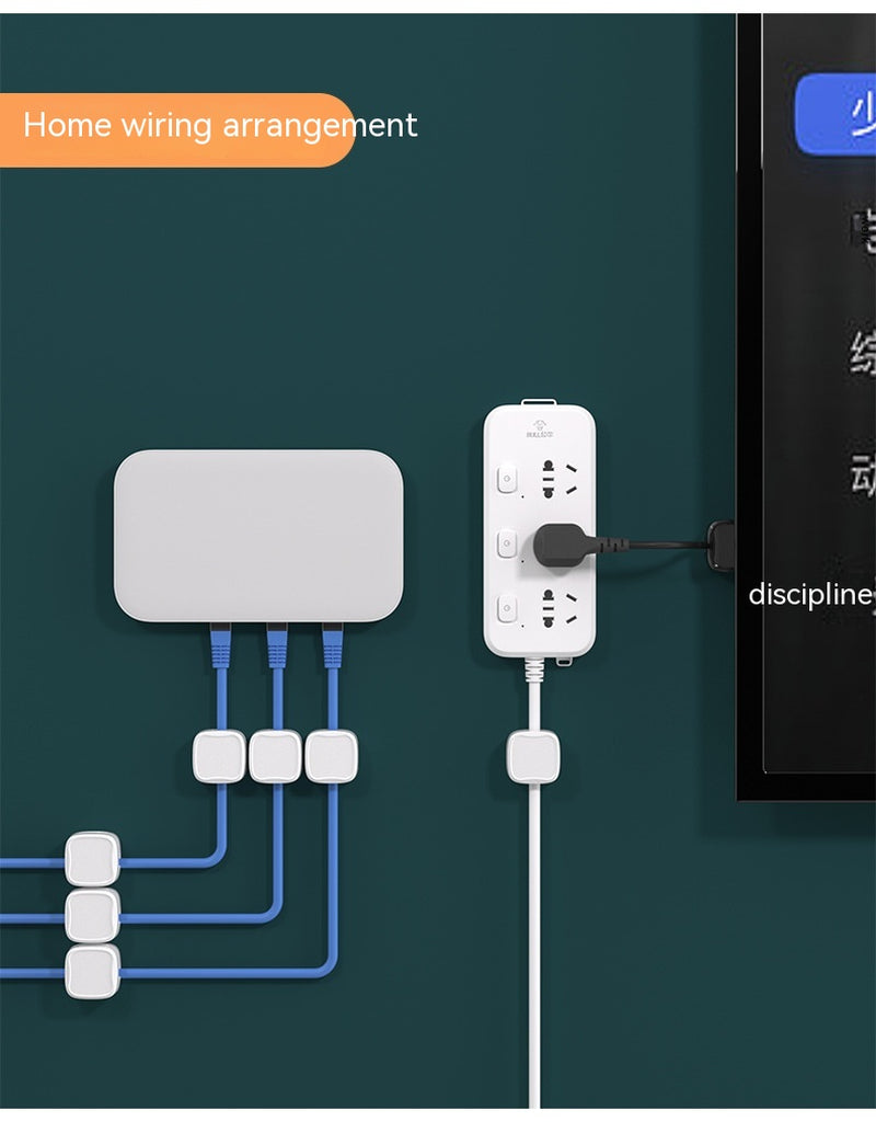 Magnetic Cable Clip under Desk Cable Management Adjustable Cord Holder Wire Organizer and Cable Management Wire Keeper