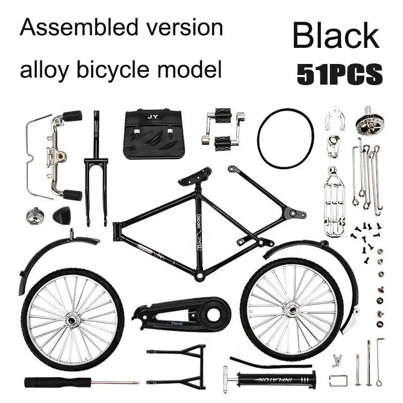 Mini Retro Alloy DIY Bicycle Diecast Model