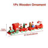 Little Train Wooden Christmas Decorations for Home 2024 Xmas Decor Christmas New Year 2024 Christmas Ornaments Christmas Noel