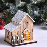 Christmas Decoration Christmas Decoration Light up Chalet LED Wooden Christmas Small House Christmas Tabletop Decoration