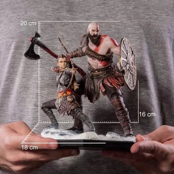 NECA God of War Classic Game PS4 Kratos PVC Action Figure Toy Game Statue Collectible Model Doll for Children Birthday Gift 20Cm