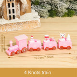 Little Train Wooden Christmas Decorations for Home 2024 Xmas Decor Christmas New Year 2024 Christmas Ornaments Christmas Noel