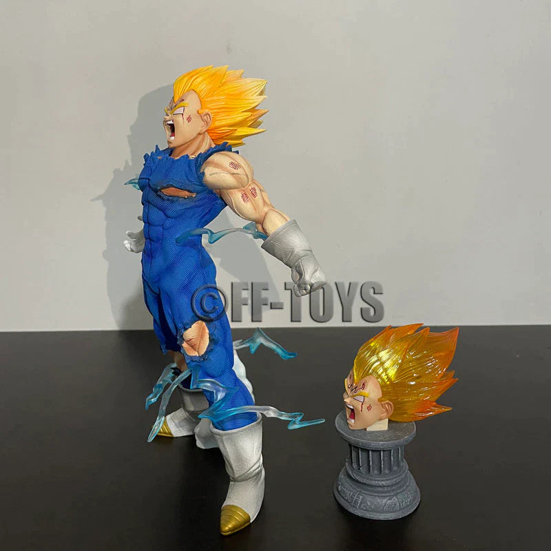 Anime Dragon Ball Z GK Vegeta Figure Self-Destruct Majin Vegeta Figurine 27CM PVC Action Figures Collection Model Toys Gifts