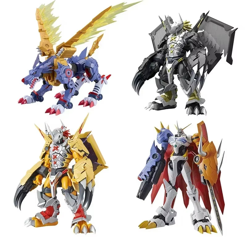 Original Anime Digimon Adventure War Greymon Garurumon Dukemon Action Figure Toys Collectible Model Gifts for Children