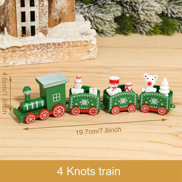 Little Train Wooden Christmas Decorations for Home 2024 Xmas Decor Christmas New Year 2024 Christmas Ornaments Christmas Noel