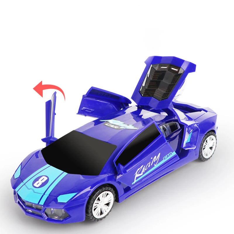 Electric Dancing Deformation Rotating Universal Police Car Toy Car Boy Toy Child Kid Girl Car Christmas Birthday Gift