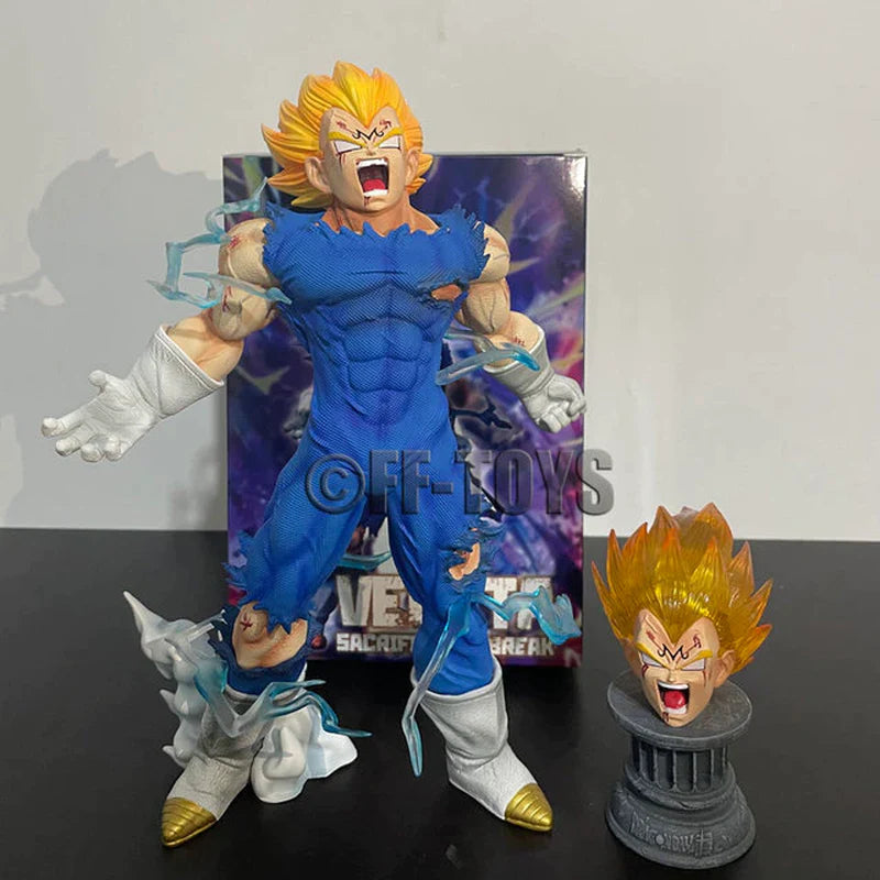 Anime Dragon Ball Z GK Vegeta Figure Self-Destruct Majin Vegeta Figurine 27CM PVC Action Figures Collection Model Toys Gifts