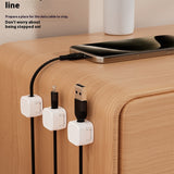 Magnetic Cable Clip under Desk Cable Management Adjustable Cord Holder Wire Organizer and Cable Management Wire Keeper