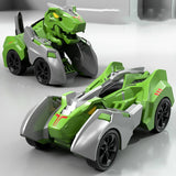 2 in 1 Transforming Dinosaur Car Deformation Toys Inertial Sliding Dino Automatic Transform Figures Robot Diecasts Toy Boys Gift