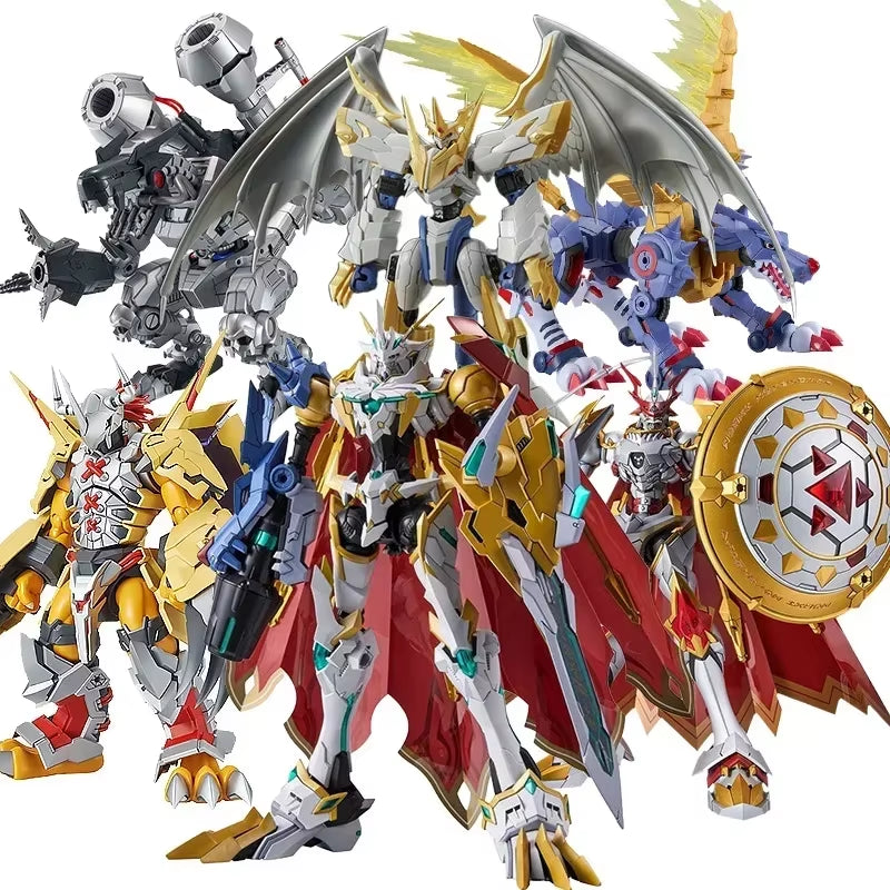 Original Anime Digimon Adventure War Greymon Garurumon Dukemon Action Figure Toys Collectible Model Gifts for Children