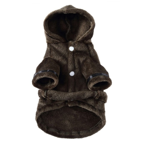 Soft Quick Drying Pet Pajama with Hood Thickened Luxury Soft Cotton Hooded Bathrobe Super Absorbent Dog Bath Towel Pet Nightwear