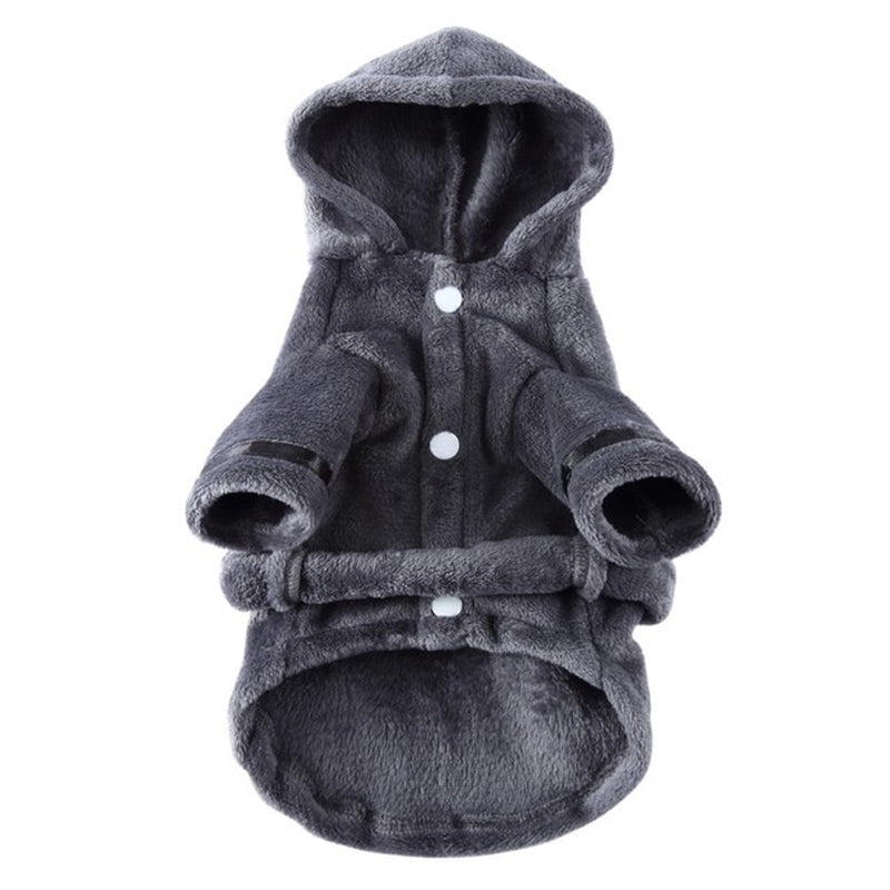 Soft Quick Drying Pet Pajama with Hood Thickened Luxury Soft Cotton Hooded Bathrobe Super Absorbent Dog Bath Towel Pet Nightwear