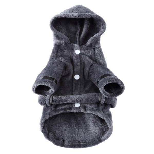 Soft Quick Drying Pet Pajama with Hood Thickened Luxury Soft Cotton Hooded Bathrobe Super Absorbent Dog Bath Towel Pet Nightwear